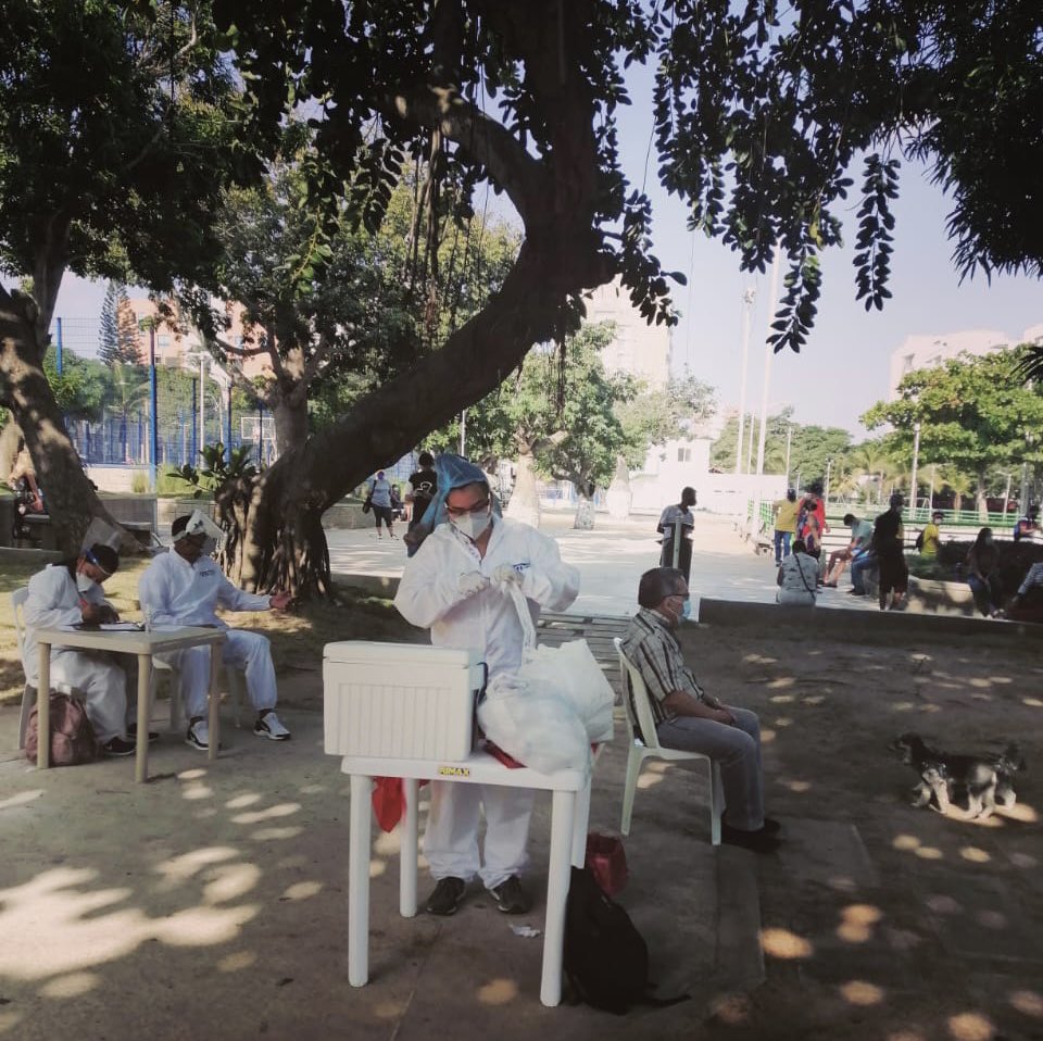 Jornadas de pruebas de COVID-19 en Barranquilla.